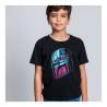 Camiseta de Manga Corta Infantil The Mandalorian Negro