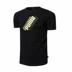 Camiseta de Manga Corta Niño Puma Power Logo Negro