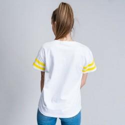 Camiseta de Manga Corta Mujer Snoopy Blanco