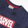 Camiseta de Manga Corta Infantil Marvel Azul oscuro