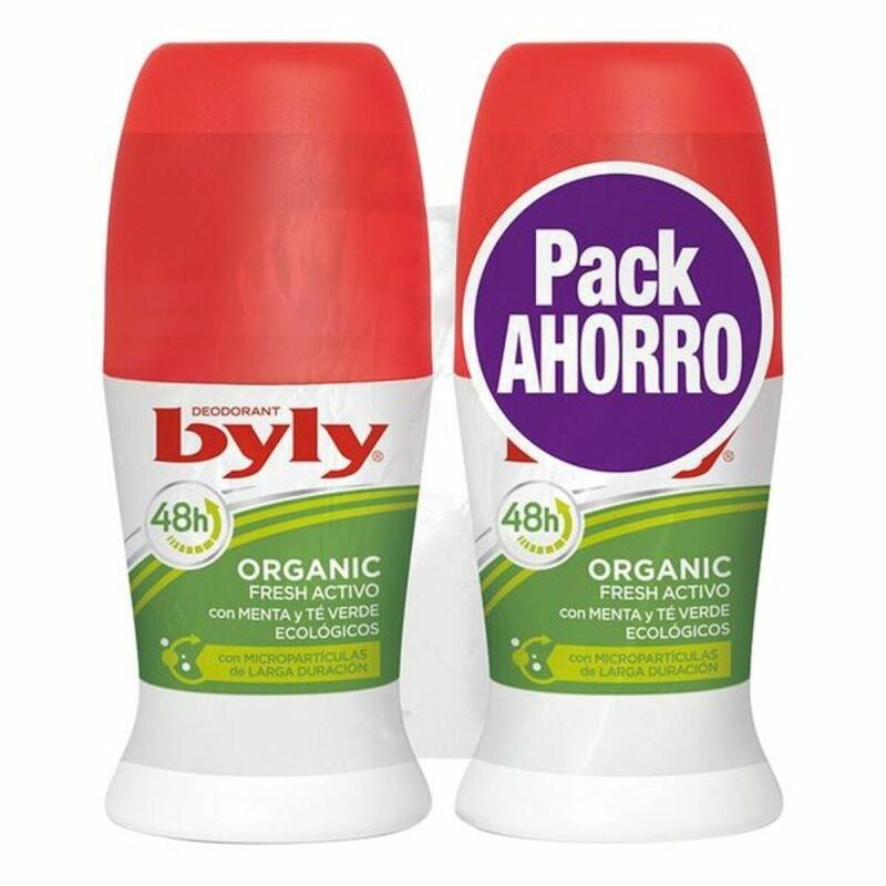 Desodorante Roll-On Organic Extra Fresh Activo Byly (2 uds)