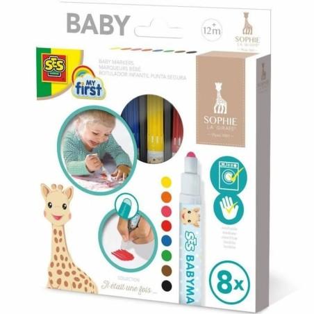 Set de Rotuladores babies SES Creative SOPHIE LA GIRAFE Multicolor