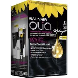 Tinte Permanente Garnier Olia Sin amoniaco Nº 1,10 Black Sapphire