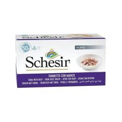 Comida para gato SCHESIR Pescado 6 x 50 g