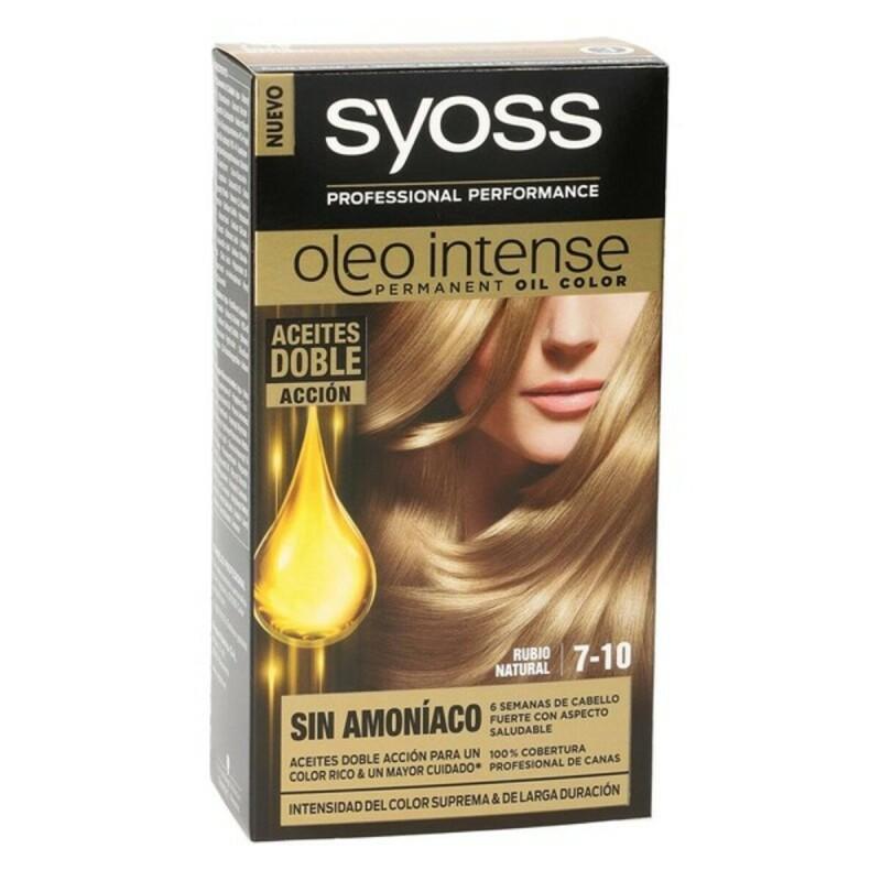 Tinte Permanente   Syoss Olio Intense Sin amoniaco Nº 7,10 Rubio Natural