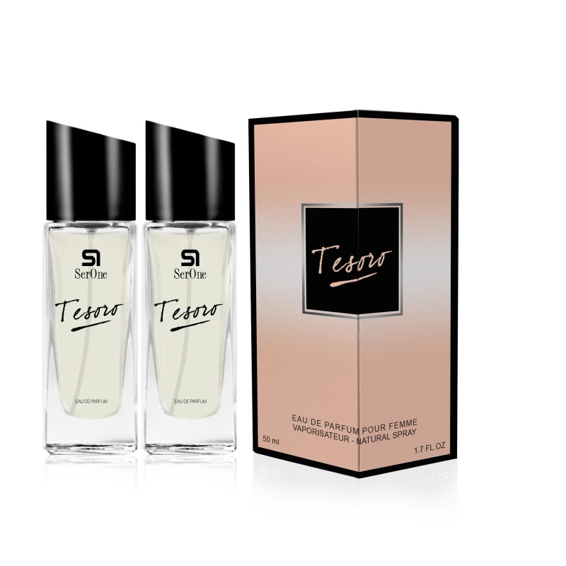 PERFUME DE EQUIVALENCIA PARA MUJER TESORO 2X50 ML