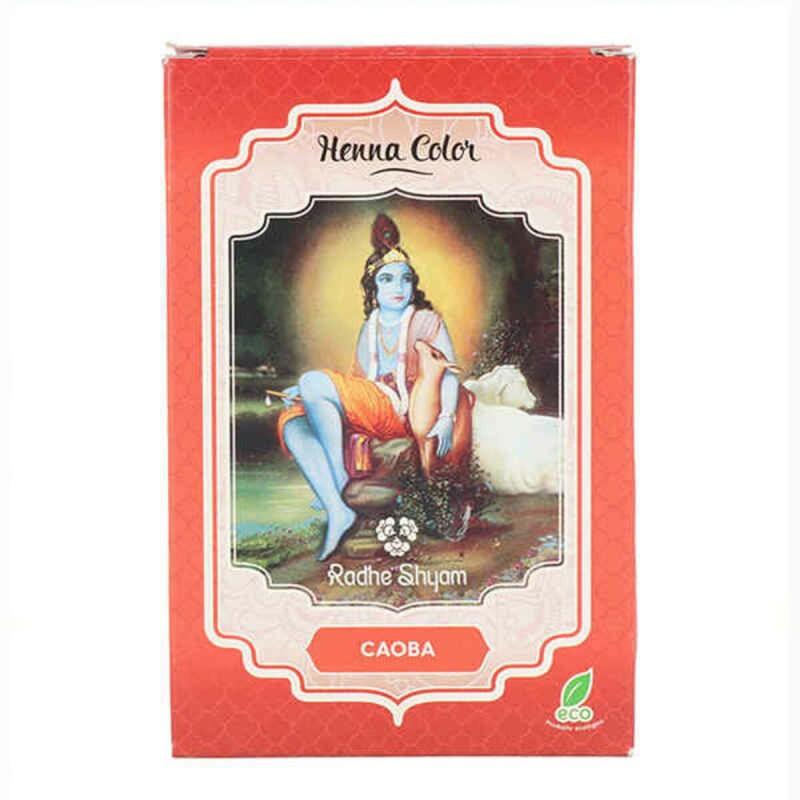 Coloración Semipermanente Henna Radhe Shyam Shyam Henna Caoba (100 g)