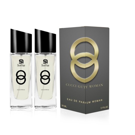 PERFUME DE EQUIVALENCIA PARA MUJER CUCCI GUTY WOMAN 2X50 ML