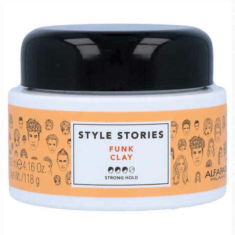 Cera de Fijación Suave Style Stories Alfaparf Milano Funk Clay (100 ml)