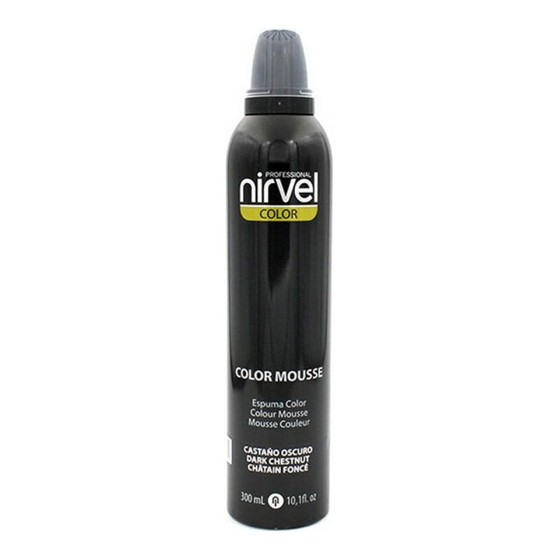 Espuma para Dar Volumen Color Mousse Nirvel Color Mousse Castaño Oscuro (300 ml)