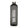 Botella Versa VS-22080008 Gris Acero Poliestireno Casual 1,5 L 9 x 29 x 9 cm (1500 ml)