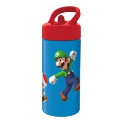 Botella de Agua Super Mario Rojo Azul (410 ml)