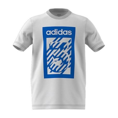 Camiseta de Manga Corta Infantil Adidas G Bold Crew Blanco