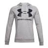 Sudadera con Capucha Hombre Under Armour Rival Big Logo Gris claro