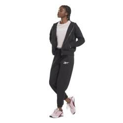 Chaqueta Deportiva para Mujer Reebok Training Essentials Vector Full-Zip Negro