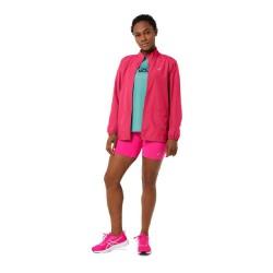 Chaqueta Impermeable para Mujer Asics Core Fucsia