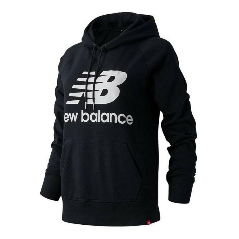 Sudadera con Capucha Mujer New Balance Essentials Negro