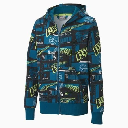 Sudadera con Capucha Niño Puma  FULL-ZIP 583197 Azul