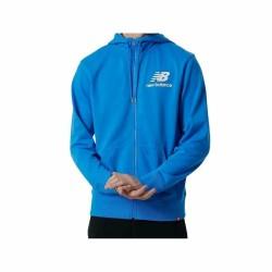 Sudadera con Capucha y Cremallera Hombre New Balance MJ03558 SBU Azul