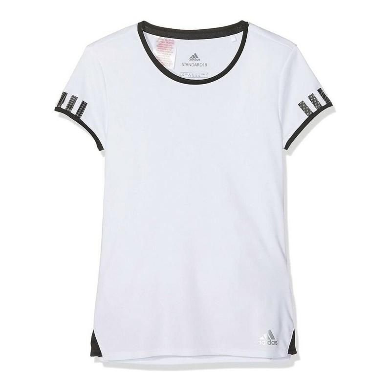 Camiseta de Manga Corta Infantil Adidas CLUB TEE DU2464 Blanco Poliéster