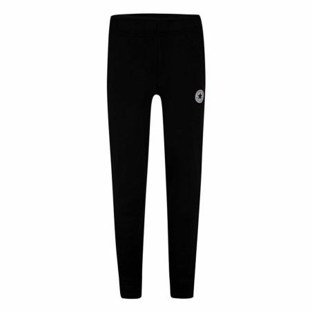 Pantalón de Chándal para Niños Converse Fleee Chuck Taylor Patch Jogger B Negro Niño