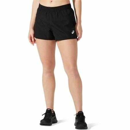 Pantalón Corto Deportivo Asics 4IN Negro Mujer