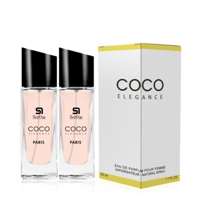 PERFUME DE EQUIVALENCIA PARA MUJER COCO ELEGANCE 2X50 ML