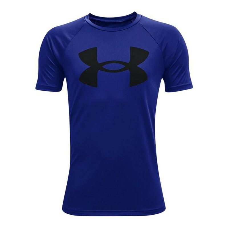 Camiseta de Manga Corta Hombre Under Armour Tech Big Logo Azul