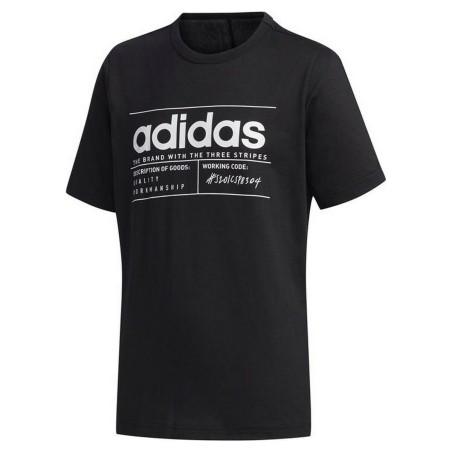 Camiseta de Manga Corta Infantil Adidas Brilliant Basics Negro