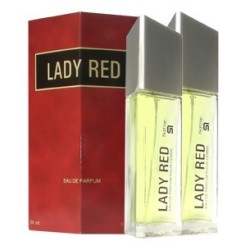 PERFUME DE EQUIVALENCIA PARA MUJER LADY RED 2X50 ML