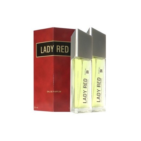 PERFUME DE EQUIVALENCIA PARA MUJER LADY RED 2X50 ML