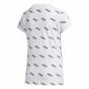 Camiseta de Manga Corta Infantil Adidas Sportswear Blanco