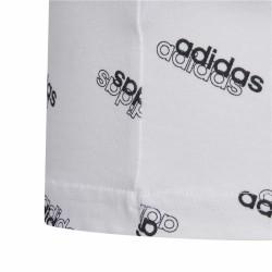 Camiseta de Manga Corta Infantil Adidas Sportswear Blanco