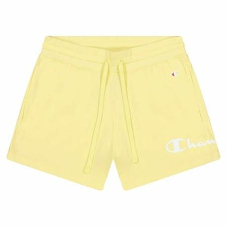 Pantalones Cortos Deportivos para Mujer Champion Drawcord Pocket Amarillo