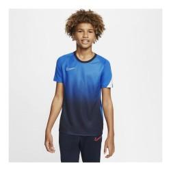 Camiseta de Fútbol de Manga Corta para Niños Nike  Dri-FIT Academy Azul