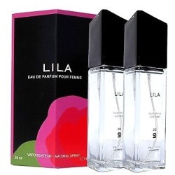 PERFUME DE EQUIVALENCIA PARA MUJER LILA 2X50 ML