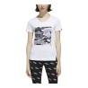 Camiseta de Manga Corta Mujer Adidas Boxed Camo Blanco