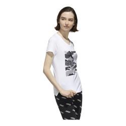 Camiseta de Manga Corta Mujer Adidas Boxed Camo Blanco