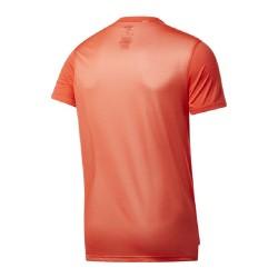 Camiseta de Manga Corta Hombre Reebok Workout Ready Tech Naranja