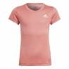 Camiseta de Manga Corta Infantil Adidas Aeroready Salmón