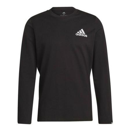 Camiseta de Manga Larga Hombre Adidas Spray Graphic Negro