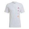 Camiseta de Manga Corta Hombre Adidas Essentials Gradient Blanco