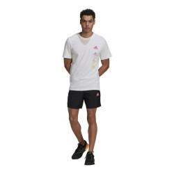 Camiseta de Manga Corta Hombre Adidas Essentials Gradient Blanco