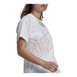 Camiseta de Manga Corta Mujer Adidas Giant Logo Blanco