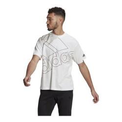 Camiseta de Manga Corta Hombre Adidas Giant Logo Blanco