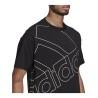 Camiseta de Manga Corta Hombre Adidas Giant Logo Negro