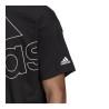 Camiseta de Manga Corta Hombre Adidas Giant Logo Negro