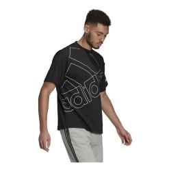 Camiseta de Manga Corta Hombre Adidas Giant Logo Negro