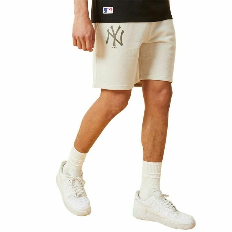 Pantalones Cortos Deportivos para Hombre New Era MLB Seasonal Team New York Beige