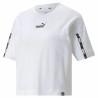 Camiseta de Manga Corta Mujer Puma Power Tape Cropped Blanco